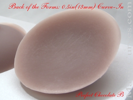 Perfect Chocolate B Cup Silicone Breast Forms - 03