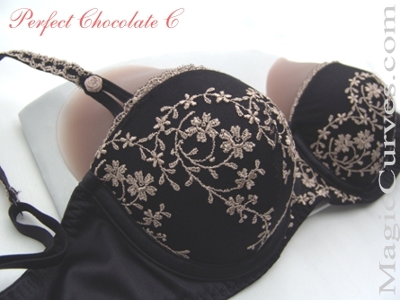 Perfect Chocolate C Cup Silicone Breast Forms - 01