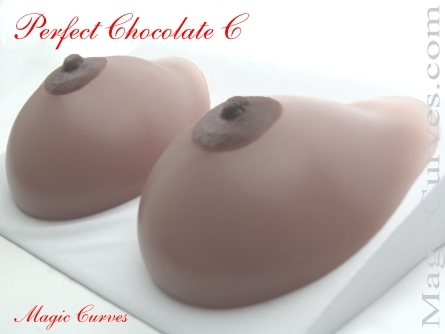 Perfect Chocolate C Cup Silicone Breast Forms - 03