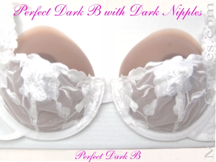 Perfect Dark B Cup Silicone Breast Forms - 01