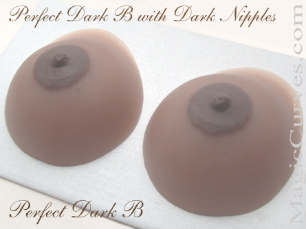 Perfect Dark B Cup Silicone Breast Forms - 02