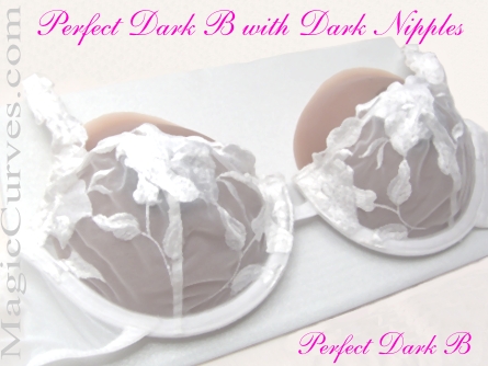 Perfect Dark B Cup Silicone Breast Forms - 06