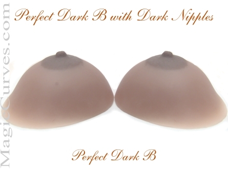 Perfect Dark B Cup Silicone Breast Forms - 09