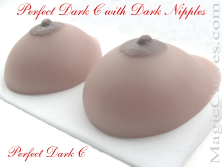 Perfect Dark C Cup Silicone Breast Forms - 02