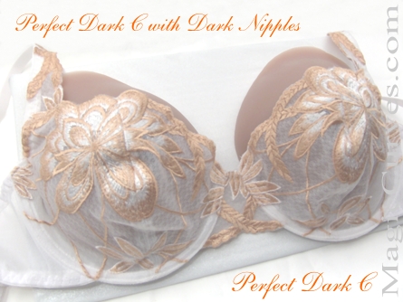 Perfect Dark C Cup Silicone Breast Forms - 07