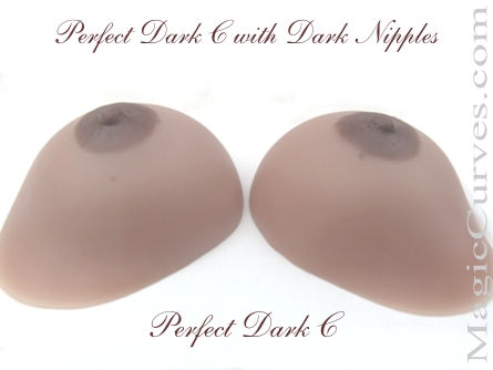 Perfect Dark C Cup Silicone Breast Forms - 09