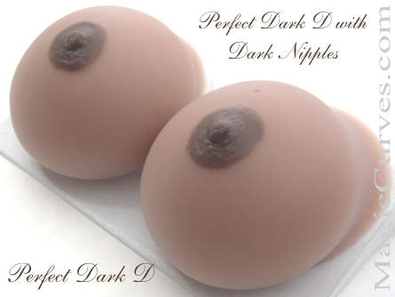 Perfect Dark D Cup Silicone Breast Forms - 02