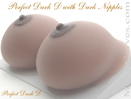 Perfect Dark D Cup Silicone Breast Forms - 09