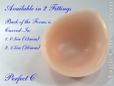 Perfect C Cup Silicone Breast Forms - 08