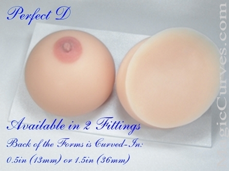 Perfect D Cup Silicone Breast Forms - 08