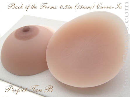 Perfect Tan B Cup Silicone Breast Forms - 03